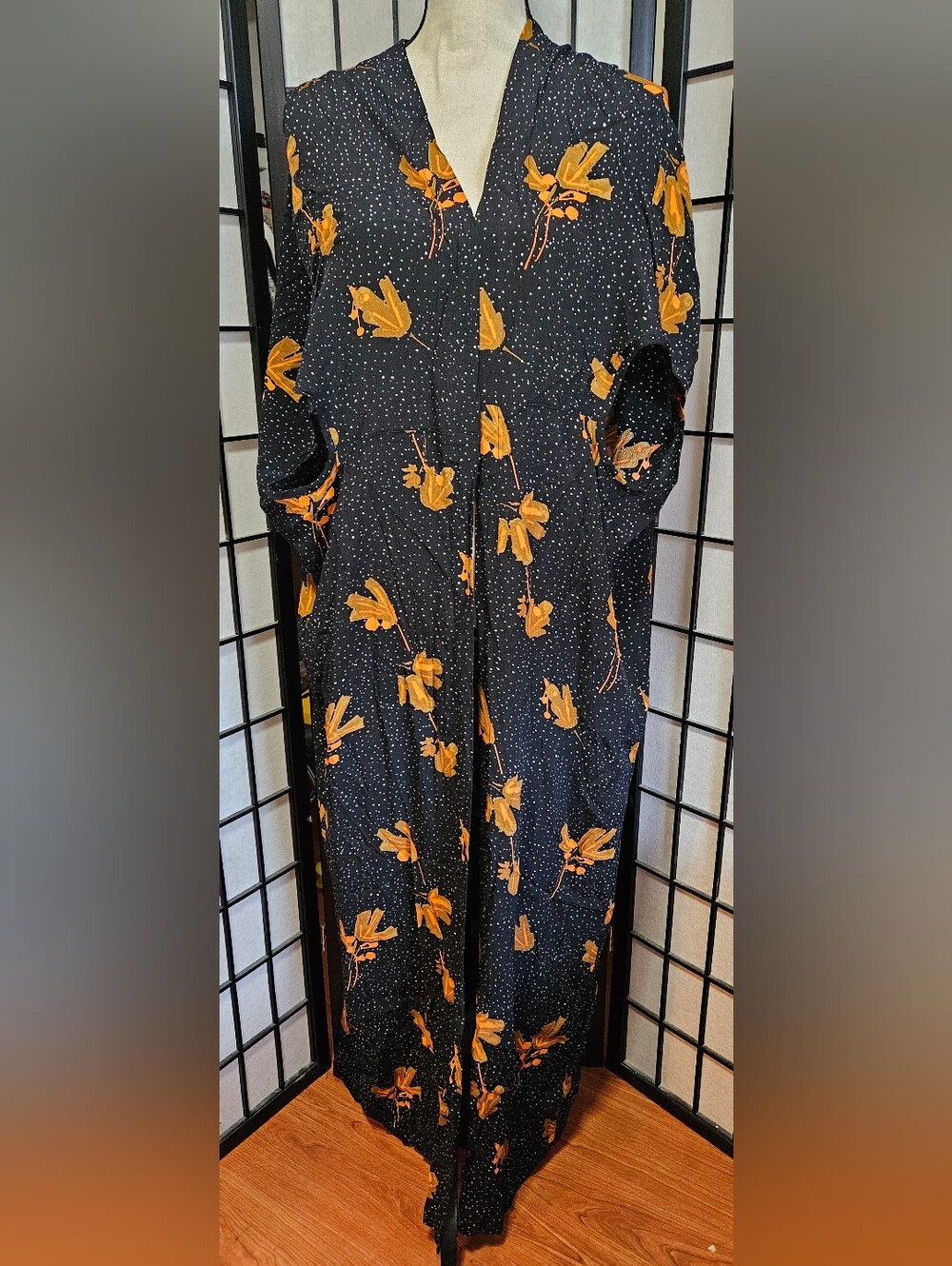 Anthroplogie's Bel Kazan "Sadie" OS Ankle- Skimming Duster Kimono